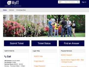 self-service portal NCC